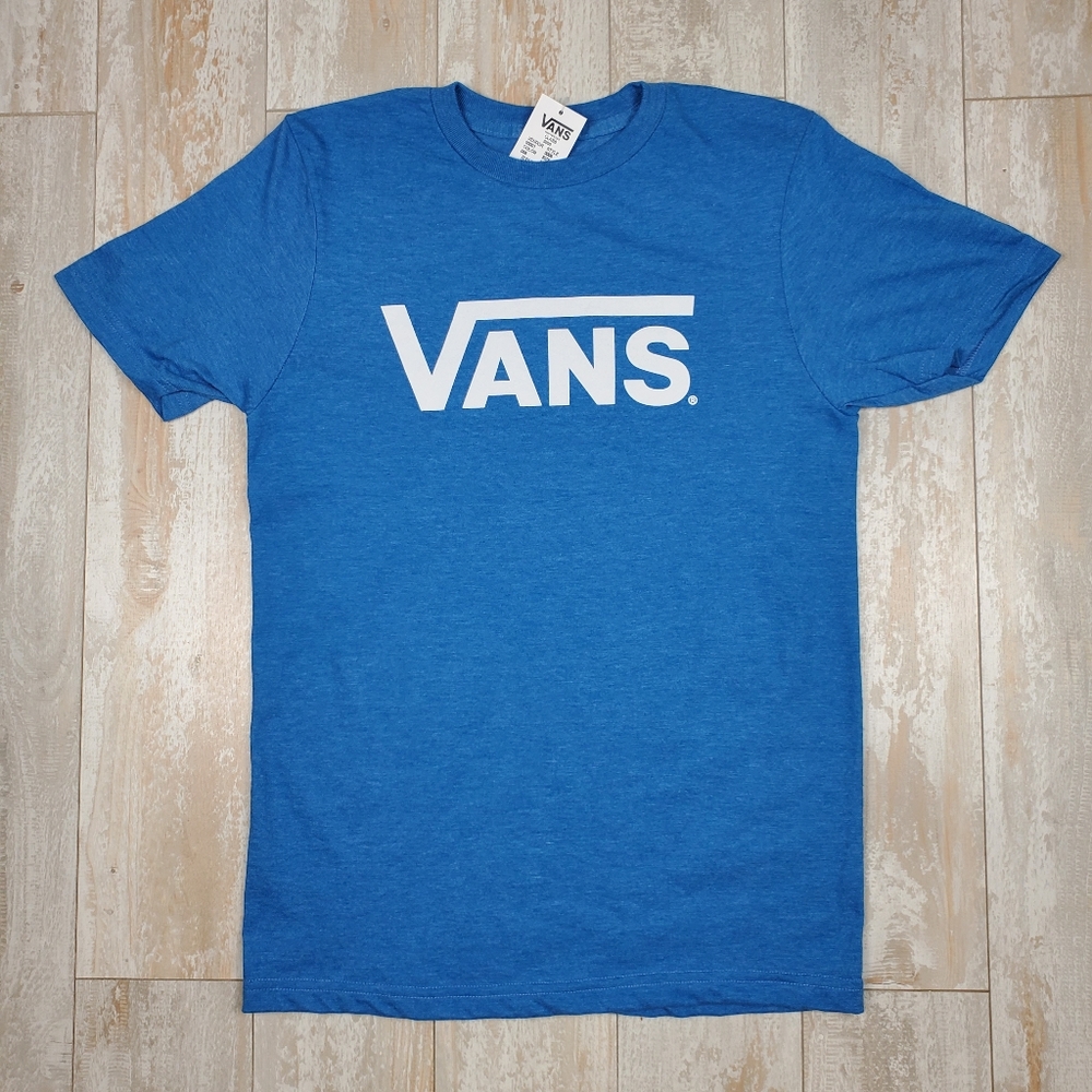 Vans Kids Classic Logo Tee Blue - Picture 4 of 4